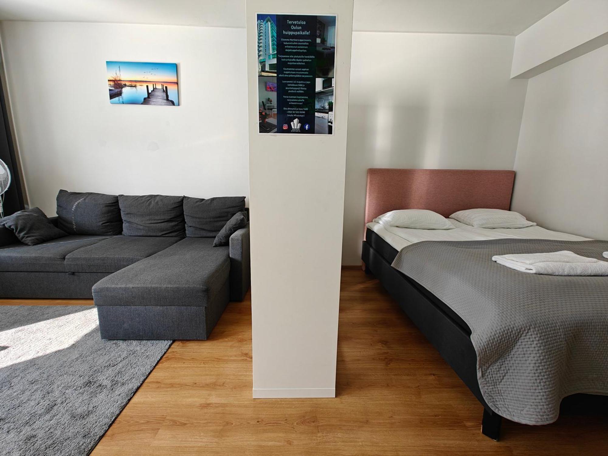 3-Room Apartment In Oulu Center, Parking Exterior foto